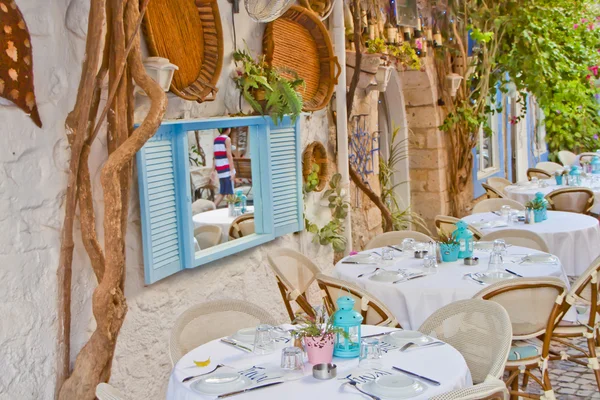 Beautiful Stone Street in Alaçati İzmir,Turkey