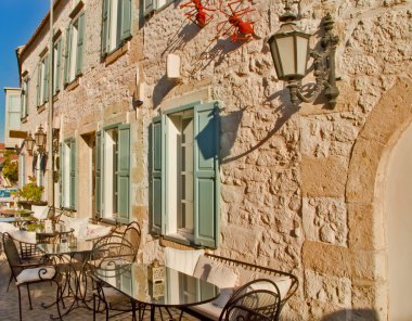 Beautiful Stone Street in Alaçati İzmir,Turkey