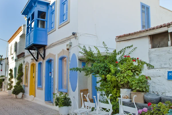 Beautiful Stone Street in Alaçati İzmir,Turkey