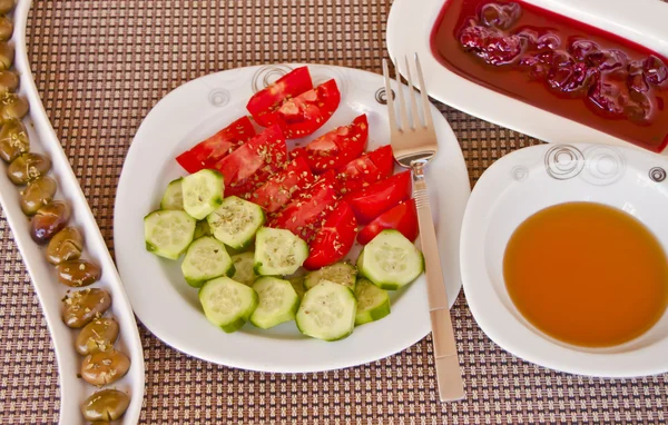 Délicieux petit déjeuner égéen — Photo