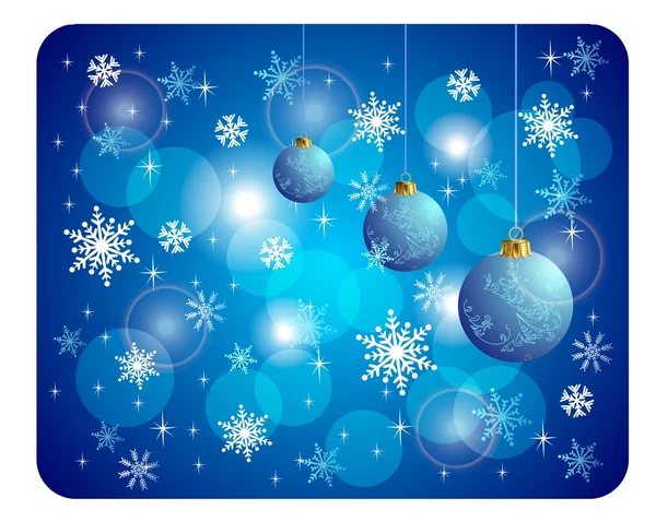 Biglietto di Natale decorativo e backround — Vettoriale Stock