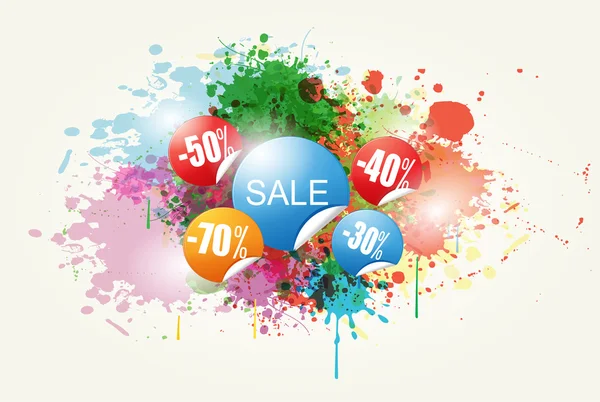 Colorful Abstract Sale Vector and Backround — Stock Vector