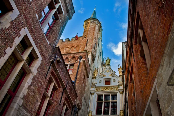 Sahnede brugge, Belçika — Stok fotoğraf