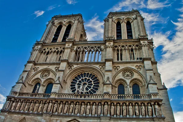 Notre Dame Scene en Paris Francia —  Fotos de Stock