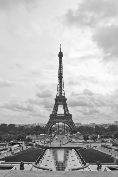 Scéna v eiffel tower, Paříž Francie — Stock fotografie