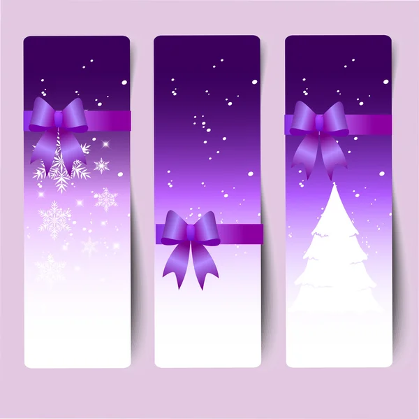 Banner de Navidad decorativo colorido — Vector de stock