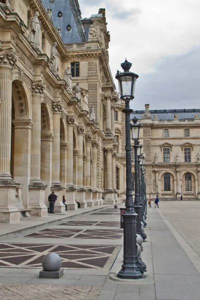 Jelenet a Le Louvre, Párizs Franciaország — Stock Fotó