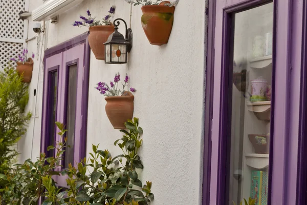 Stone House and Street Scene — Stock Photo, Image