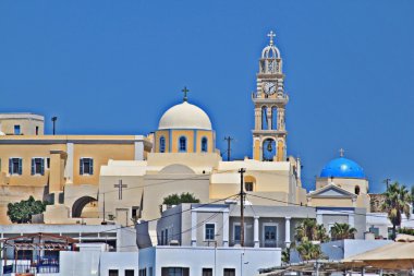 sahne santorini Island, Yunanistan