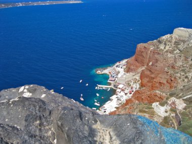 Scene in Santorini Island,Greece clipart
