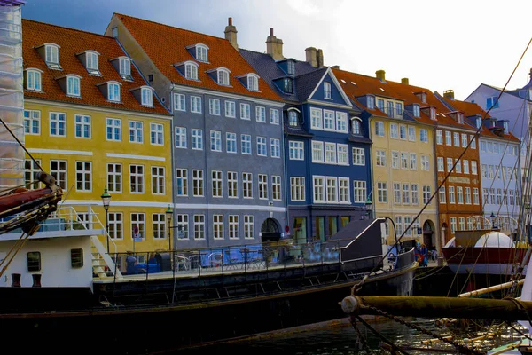 Beautiful Scene Nyhavn Copenhagen Denmark — Stock Photo, Image