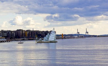 Yazın Oslo, Norveç 'in güzel manzarası