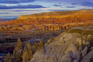 Kapadokya 'nın güzel manzarası, Türkiye