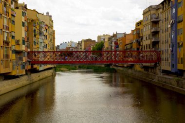 İspanya 'daki Girona' nın güzel manzarası