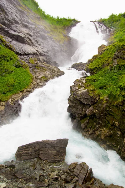 Bella Vista Della Cascata Norway — Foto Stock