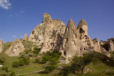 Kapadokya, Türkiye 'de uchisar' ın güzel manzarası