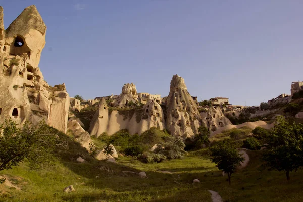 Schöne Aussicht Auf Uchisar Kappadokien Türkei — Stockfoto