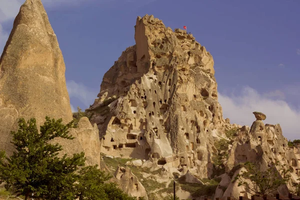 Beautiful View Uchisar Cappadocia Turkey — Stock Photo, Image