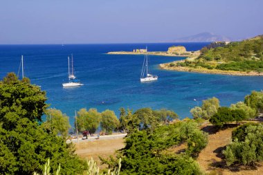 Yazın güzel deniz manzarası