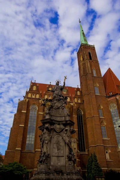Église Dans Ville Wroclaw Poland — Photo