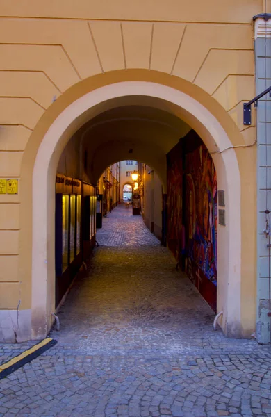 Rua Cidade Velha Wroclaw Polônia — Fotografia de Stock