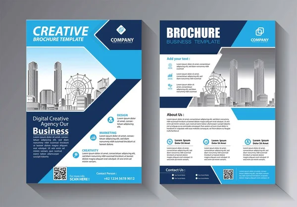 Flyer Business Template Voor Brochure Jaarverslag — Stockvector