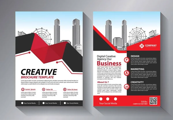 Flyer Business Template Voor Brochure Jaarverslag — Stockvector