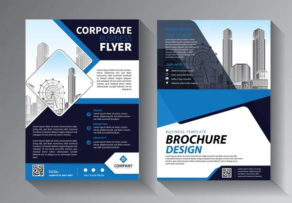 Broschyr Design Täcka Modern Layout Årsrapport Affisch Flygblad Med Färgglada — Stock vektor