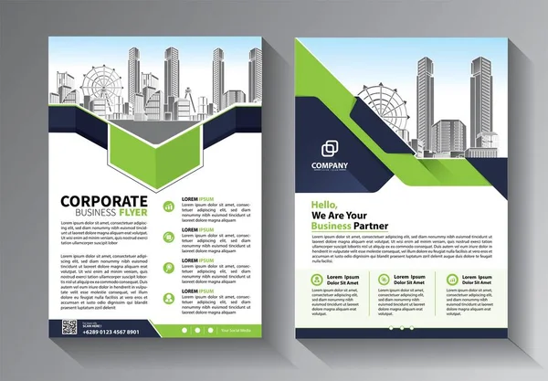 Broşür tasarımı, modern tasarım, yıllık rapor, poster, renkli üçgenleri olan A4 broşürü, teknoloji, bilim ve ışık arka planlı geometrik şekiller.