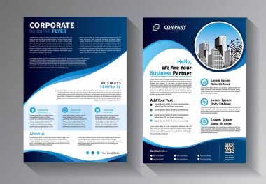 Broşür tasarımı, modern tasarım, yıllık rapor, poster, renkli üçgenleri olan A4 broşürü, teknoloji, bilim ve ışık arka planlı geometrik şekiller.