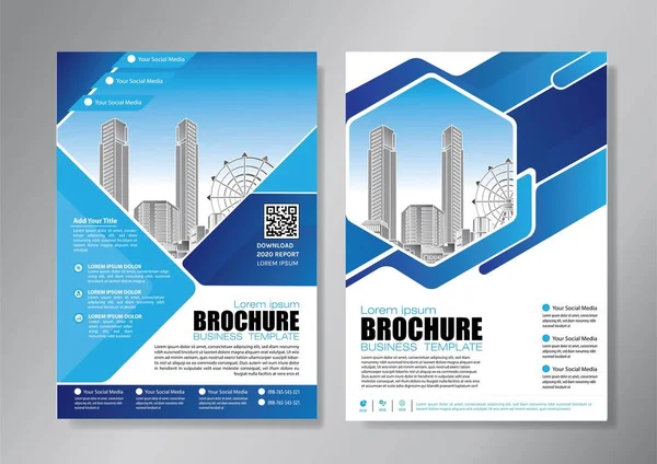 Brochure Ontwerp Omslag Moderne Lay Out Jaarverslag Poster Flyer Met — Stockvector