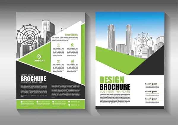 Brochure Ontwerp Omslag Moderne Lay Out Jaarverslag Poster Flyer Met — Stockvector