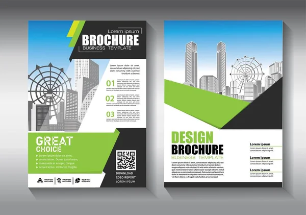 Brochure Ontwerp Omslag Moderne Lay Out Jaarverslag Poster Flyer Met — Stockvector