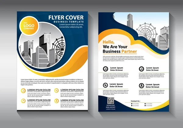 Brochure Design Couverture Mise Page Moderne Rapport Annuel Affiche Dépliant — Image vectorielle