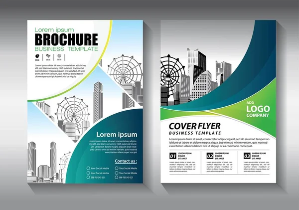 Broşür Tasarımı Modern Tasarım Yıllık Rapor Poster Renkli Üçgenleri Olan — Stok Vektör