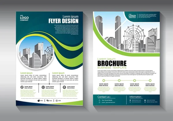 Brochure Ontwerp Omslag Moderne Lay Out Jaarverslag Poster Flyer Met — Stockvector