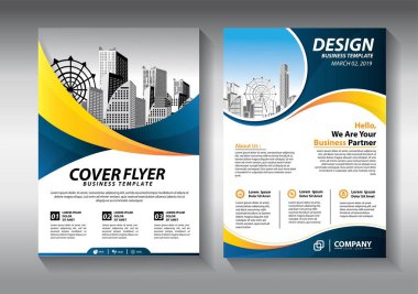 Broşür tasarımı, modern tasarım, yıllık rapor, poster, renkli üçgenleri olan A4 broşürü, teknoloji, bilim ve ışık arka planlı geometrik şekiller.
