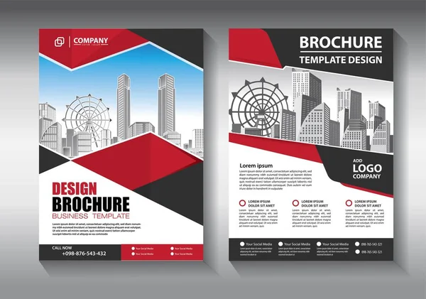 Brochure Ontwerp Omslag Moderne Lay Out Jaarverslag Poster Flyer Met — Stockvector