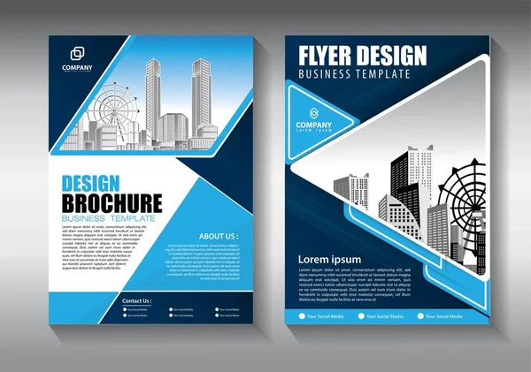 Brochure Ontwerp Omslag Moderne Lay Out Jaarverslag Poster Flyer Met — Stockvector