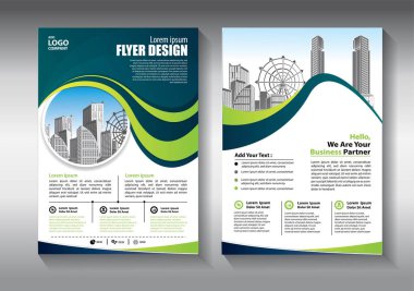 Broşür tasarımı, modern tasarım, yıllık rapor, poster, renkli üçgenleri olan A4 broşürü, teknoloji, bilim ve ışık arka planlı geometrik şekiller.