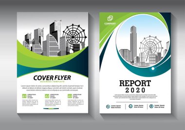 İş soyut vektör şablonu. Broşür tasarımı, modern tasarım, yıllık rapor, poster, renkli üçgenleri olan A4 broşürü, teknoloji, bilim ve ışık arka planlı geometrik şekiller.