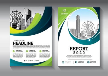 İş soyut vektör şablonu. Broşür tasarımı, modern tasarım, yıllık rapor, poster, renkli üçgenleri olan A4 broşürü, teknoloji, bilim ve ışık arka planlı geometrik şekiller.