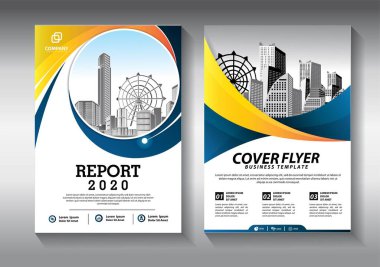 İş soyut vektör şablonu. Broşür tasarımı, modern tasarım, yıllık rapor, poster, renkli üçgenleri olan A4 broşürü, teknoloji, bilim ve ışık arka planlı geometrik şekiller.