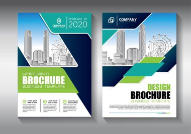 İş soyut vektör şablonu. Broşür tasarımı, modern tasarım, yıllık rapor, poster, renkli üçgenleri olan A4 broşürü, teknoloji, bilim ve ışık arka planlı geometrik şekiller.