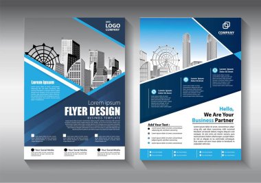 İş soyut vektör şablonu. Broşür tasarımı, modern tasarım, yıllık rapor, poster, renkli üçgenleri olan A4 broşürü, teknoloji, bilim ve ışık arka planlı geometrik şekiller.