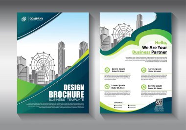 İş soyut vektör şablonu. Broşür tasarımı, modern tasarım, yıllık rapor, poster, renkli üçgenleri olan A4 broşürü, teknoloji, bilim ve ışık arka planlı geometrik şekiller.