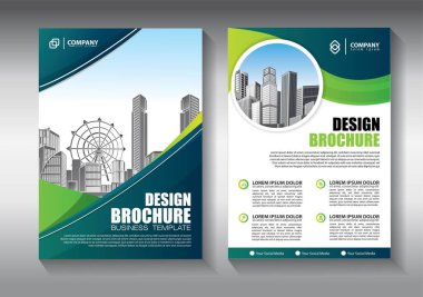 İş soyut vektör şablonu. Broşür tasarımı, modern tasarım, yıllık rapor, poster, renkli üçgenleri olan A4 broşürü, teknoloji, bilim ve ışık arka planlı geometrik şekiller.