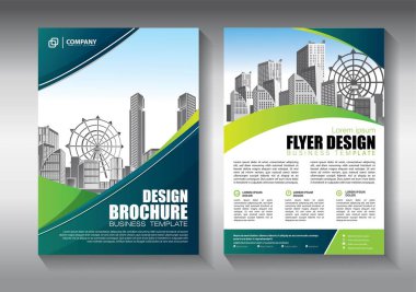 İş soyut vektör şablonu. Broşür tasarımı, modern tasarım, yıllık rapor, poster, renkli üçgenleri olan A4 broşürü, teknoloji, bilim ve ışık arka planlı geometrik şekiller.