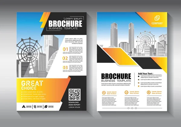 Modèle Vectoriel Abstrait Entreprise Brochure Design Couverture Mise Page Moderne — Image vectorielle