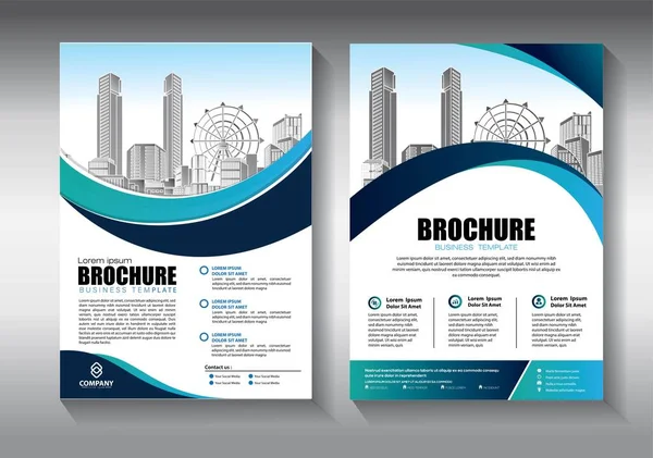 Zakelijke Abstracte Vector Template Brochure Ontwerp Omslag Moderne Lay Out — Stockvector